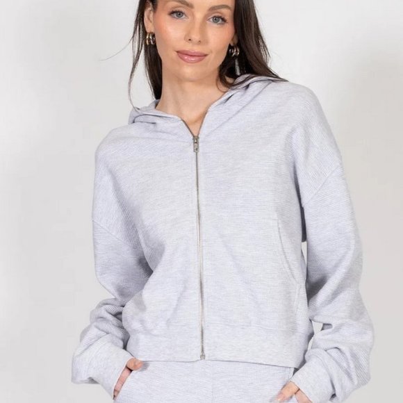 Brunette The Label Tops - NWT Brunette the Label 3XL-4XL Middle Sister Full Zip Hoodie, Classic Gr…